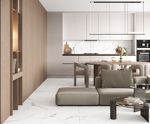 Керамогранит Pristine White 60x60 / 60x120 LAPARET